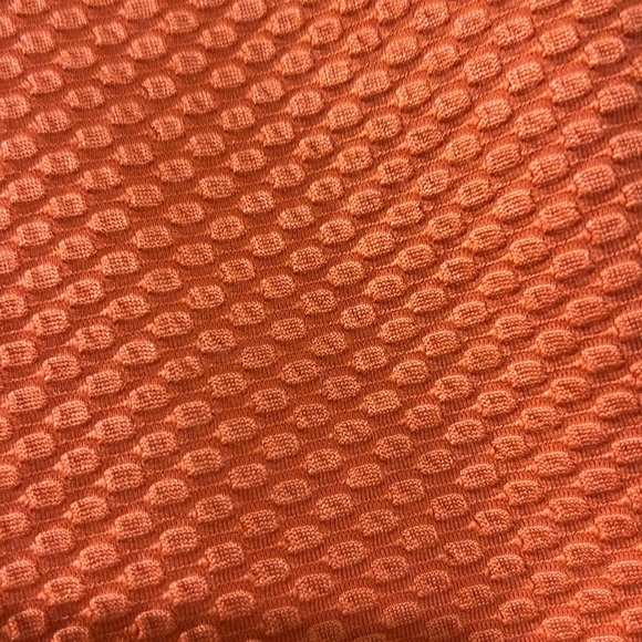 UO orange crop top open back with bowes - Picture 2 of 5